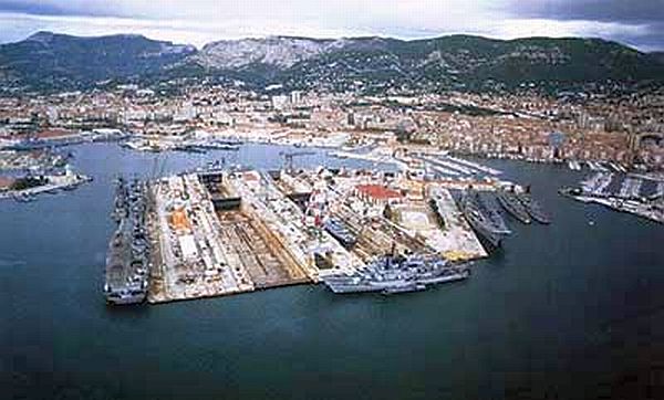 Darses dans la rade de Toulon