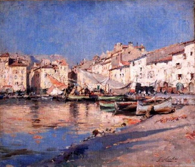 Le quai marchand &agrave; Toulon par Gustave Gagliardini 