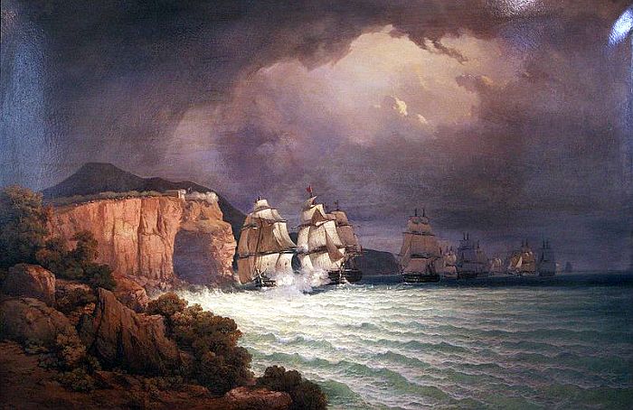 Blocus anglais du port de Toulon par Vincent Courdouan