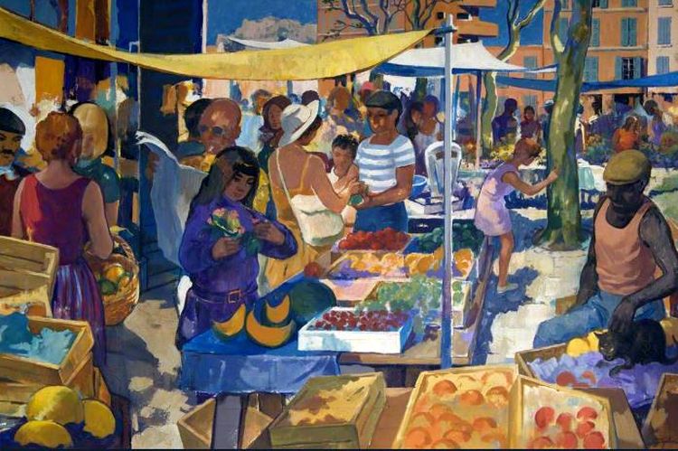 Petit march&eacute; &agrave; Toulon par Pierre Godet