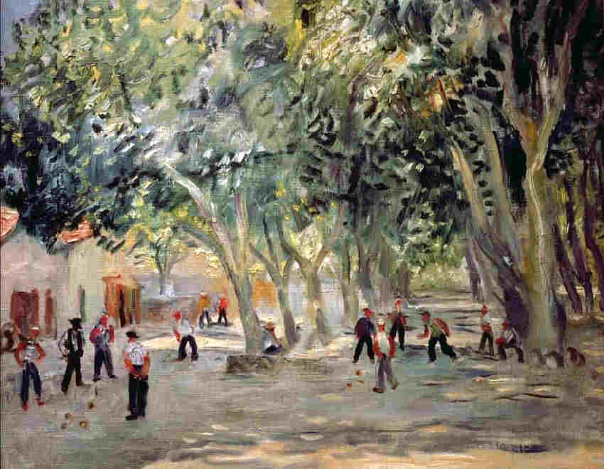 place des Lices &agrave; St-Tropez par Charles Camoin