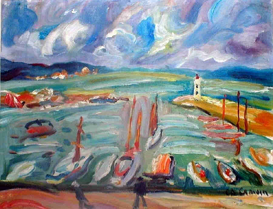 Le port de St-Tropez par Charles Camoin