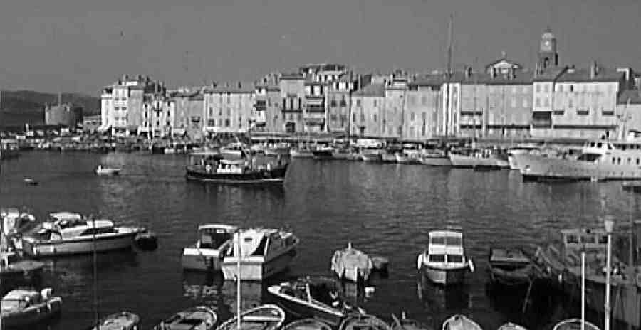leport de St-Tropez en 1964