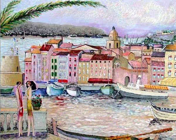 Le port de St-Tropez par Dilley