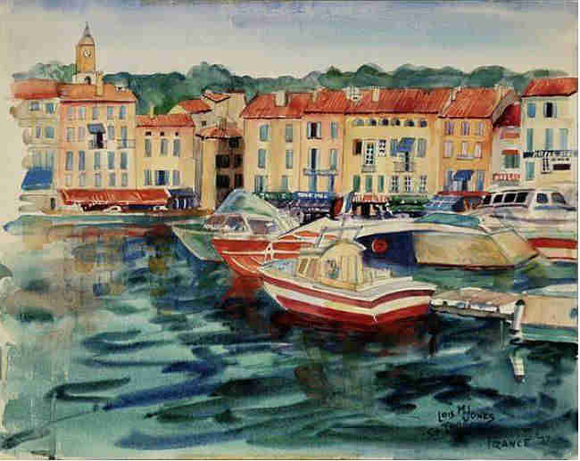 Le long de la c&ocirc;te &agrave; St-Tropez par Lo&iuml;s Mailou-Jones