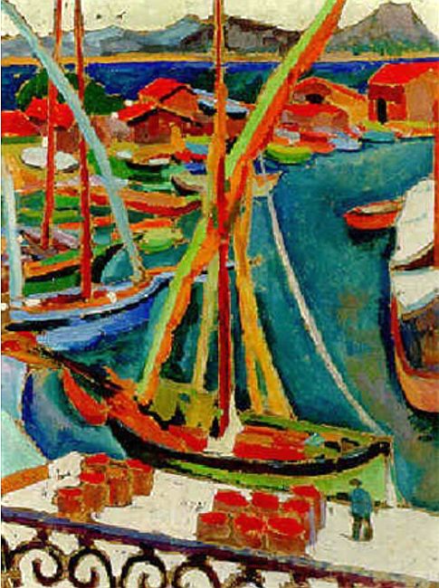 Quai &agrave; St-Tropez par Roger Fry