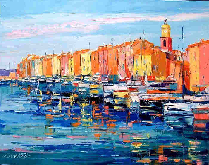 Le port de St-Trpez par Alain Demarte