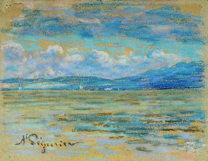 La baie de St-Tropez par Auguste P&eacute;gurier