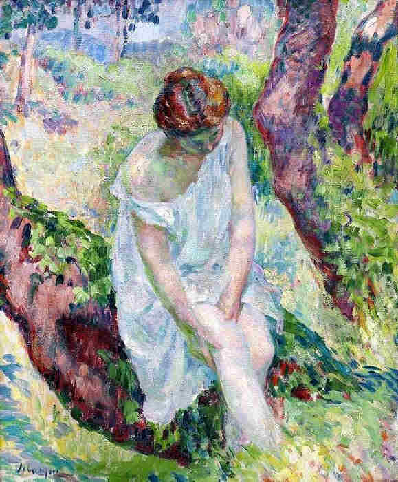 Baigneuse &agrave; St-Tropez par henri Lebasque