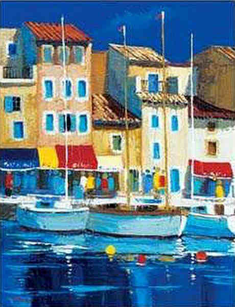 Le port de St-Tropez par Charles Camoin