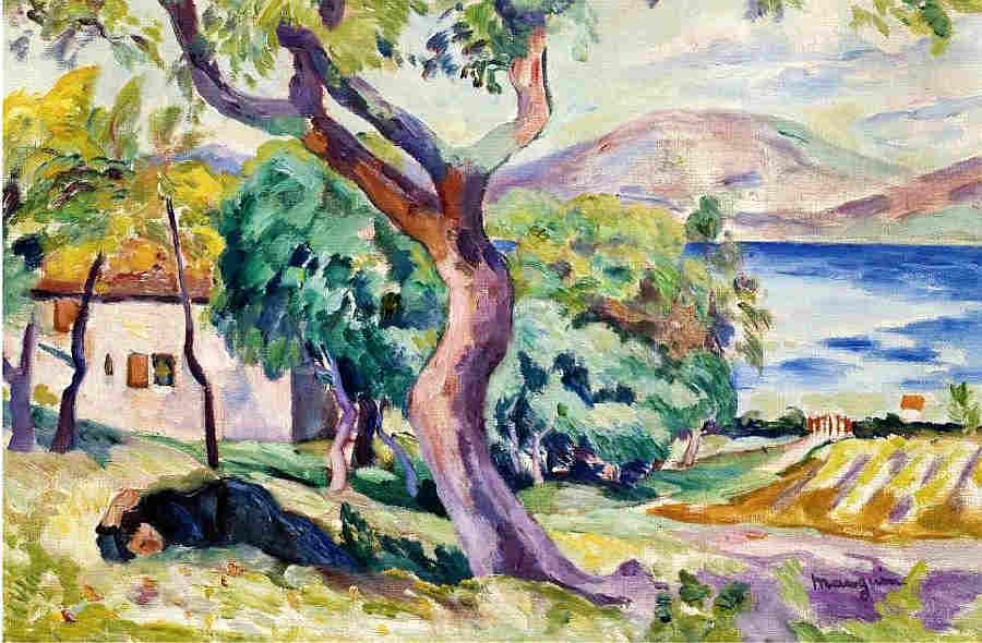 La ferme dans le  golfe de St-Tropez par Henri Manguin