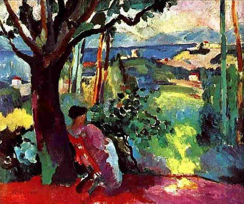 jeanne  dans la  villa &agrave;  St-Tropez par Henri Manguin