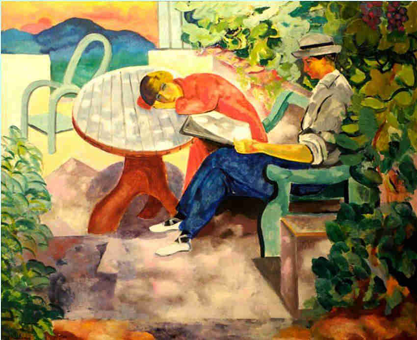 La  sieste &agrave; St-Tropez par Moise  Kisling
