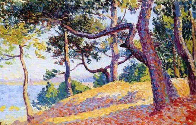 Paysage &agrave; St-Tropez par Maximilien Luce