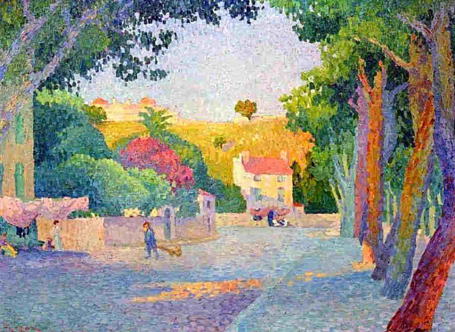 Place des Lices &agrave; St-Tropez par Henri Person