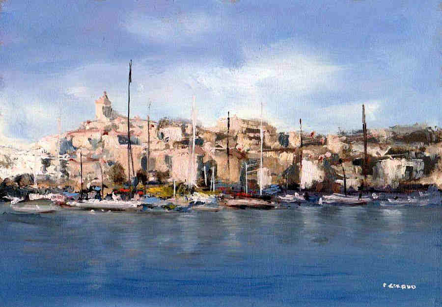 Le port de St-Tropez par Pascal Giroud 