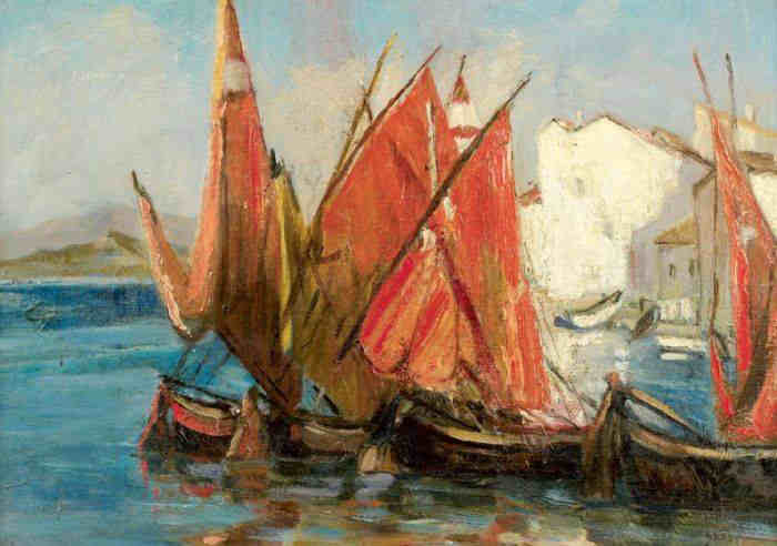 Le port de St-Tropez par marie Louguinine-Wolkonsky