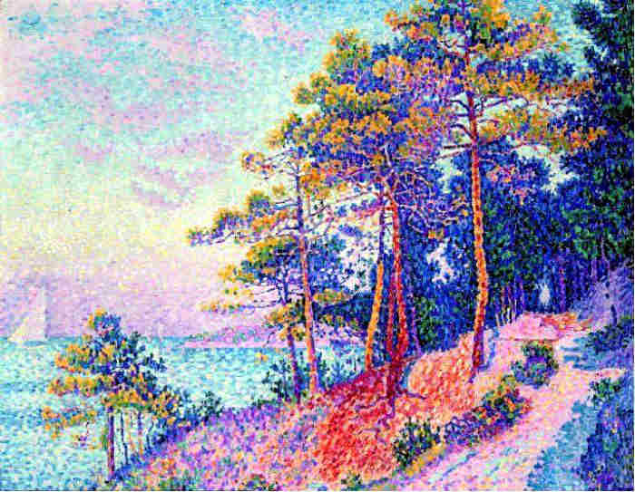 Le sentier de la douane &agrave; St-Tropez par Paul Signac
