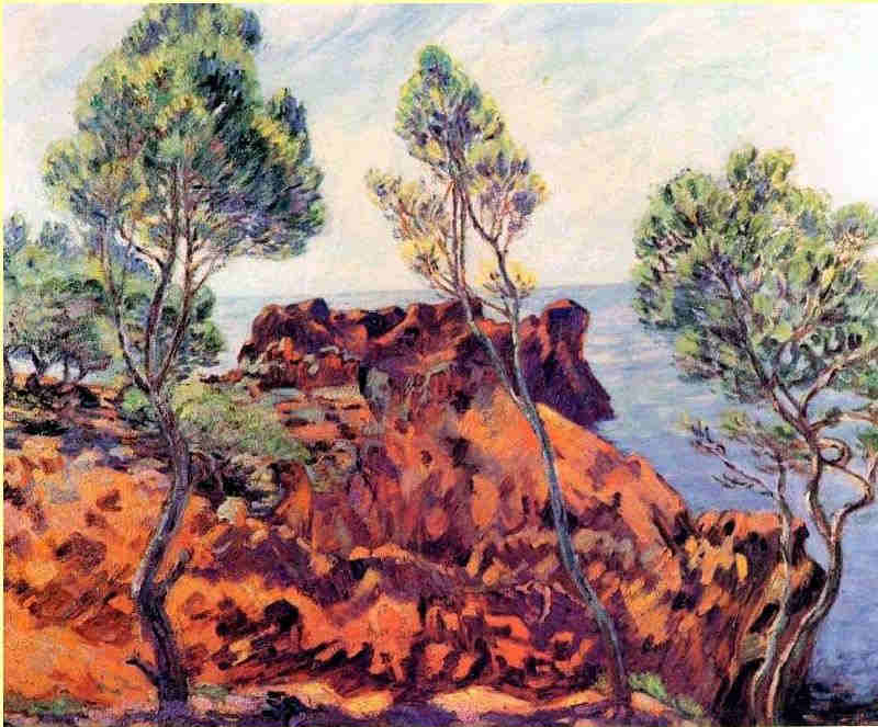 Agay  Var, les rochers rouges par Armand Guillaumin