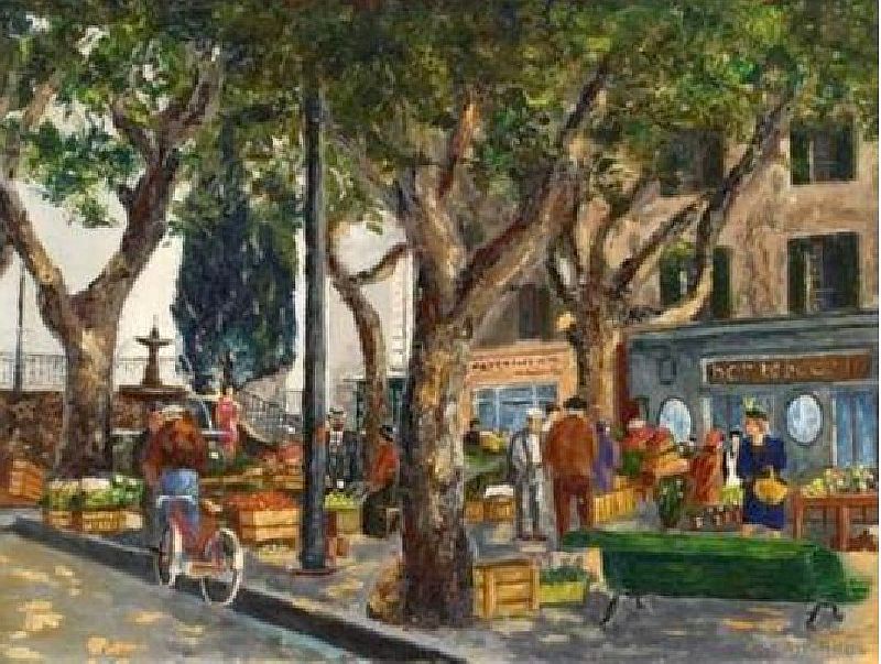 march&eacute; de Bandol par Bernard Langrune