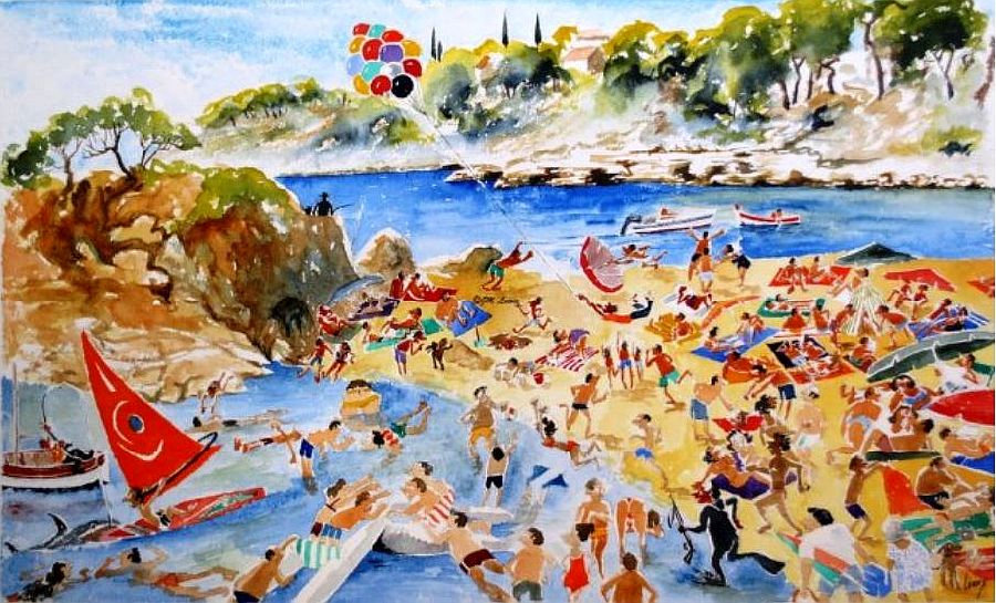 la plage du Capela, par Jean-Marie Lecoix