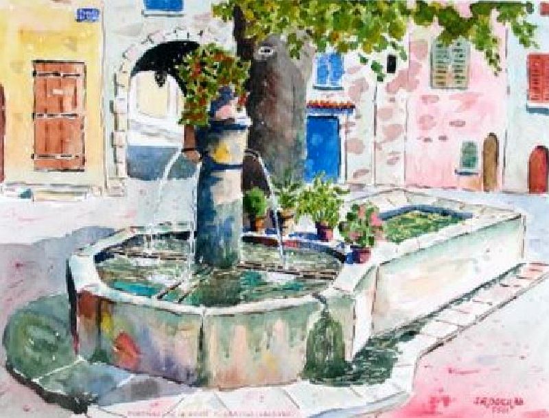 Barjols, fontaine Elias par Roger J