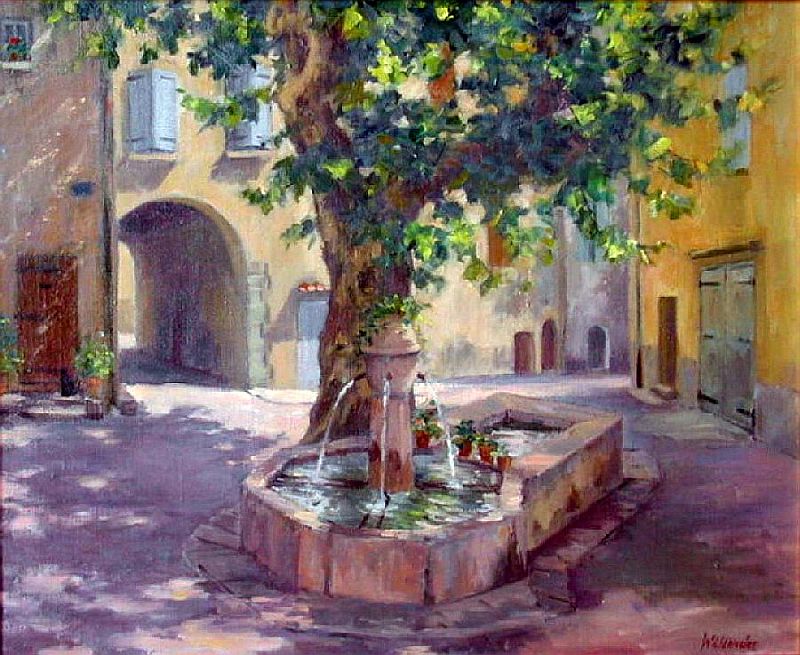 Barjols, fontaine de la Cour par Tony Wahlender