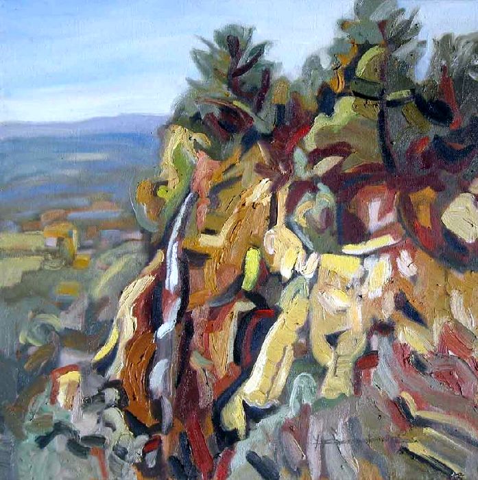 La  chute des Carmes  &agrave; Barjols par Yves Calmejane
