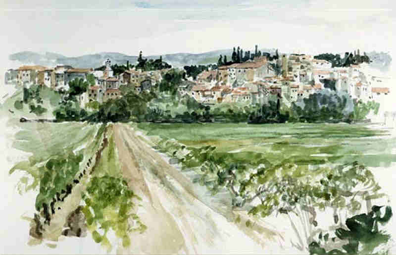 Carc&egrave;s vue du nord par Bill Stotesbury