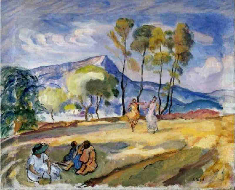 l'&eacute;t&eacute; au Pradet par henri Lebasque