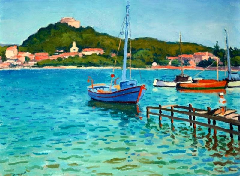 Le  palmier &agrave; Porquerolles par Albert Marquet