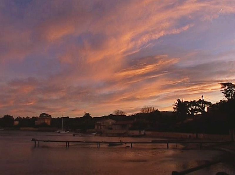 Coucher de soleil  sur Porquerolles