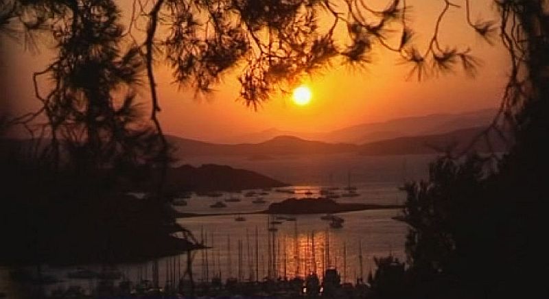 Coucher de soleil  sur Porquerolles