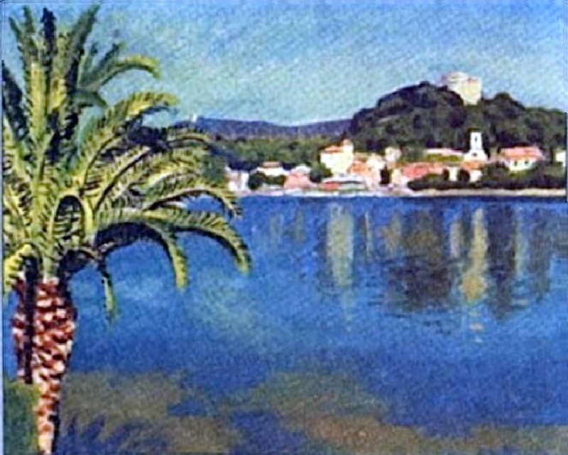Le  palmier &agrave; Porquerolles par Albert Marquet