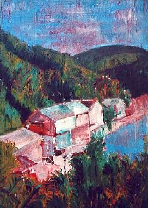 Port Cros, le port   par Bernard Lacombe