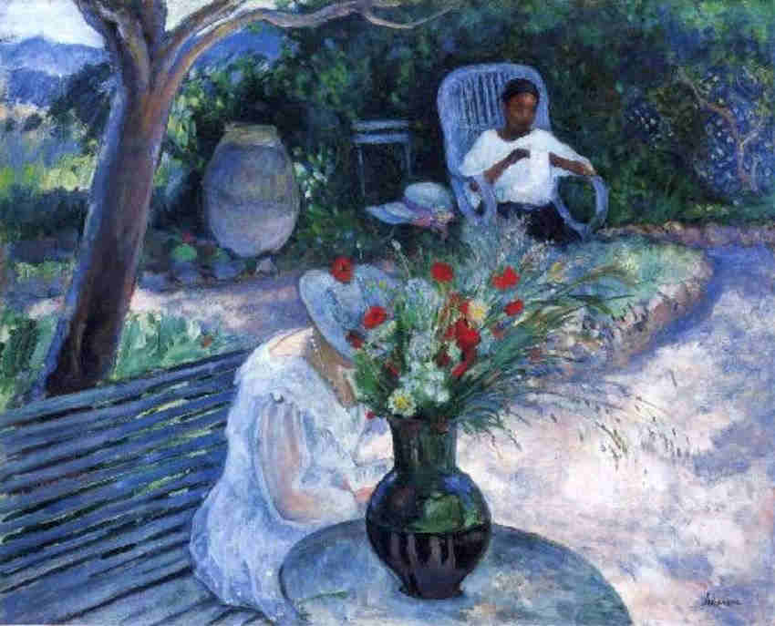 Le jardin au Pradet par henri Lebasque