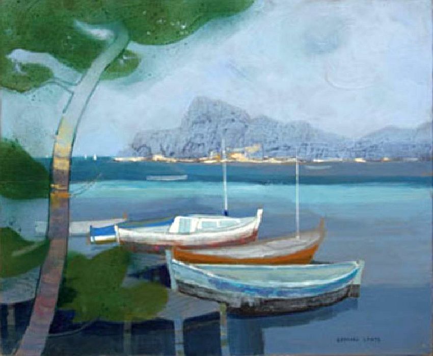 Barques  sur la presqu'ile de Giens Bernard Conte