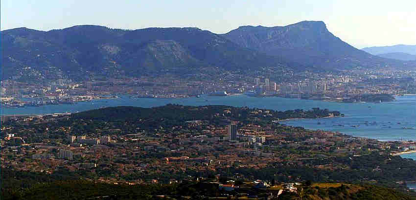 La rade de Toulon et la Seyne-sur-Mer