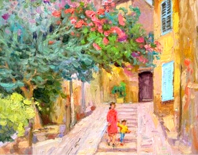 Rue &agrave; Grimaud par Marc Forestier
