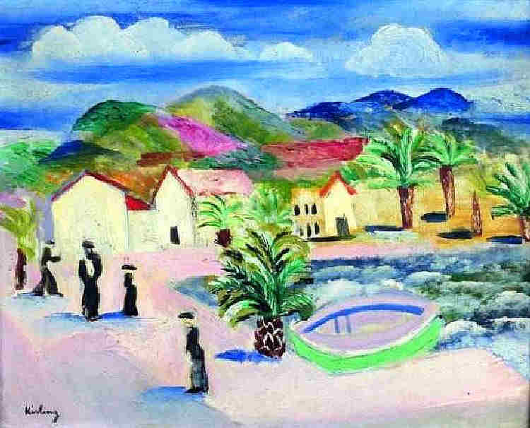 Le port de  Sanary par Mo&iuml;se Kisling
