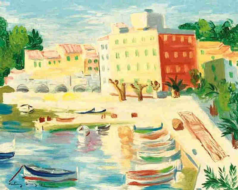 Port de Sanary par Mo&iuml;se Kisling