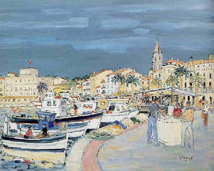le port de Sanary par Pierre Godet