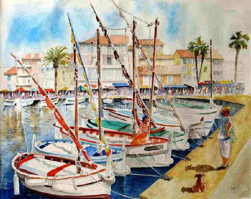 Le port de Sanary par Jean-Marie  Lecoix