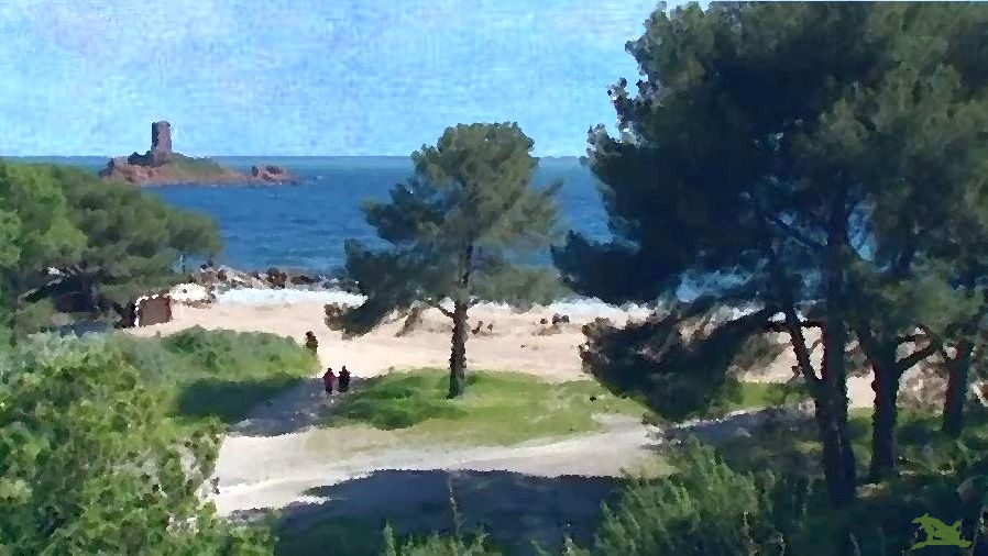 plage du Dramont, ile d'or par Dan Kopel