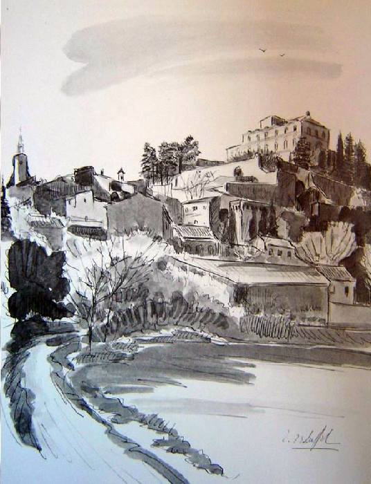 Ansouis et son ch&acirc;teau  par Mamylaine