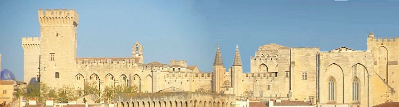Vue du palais des papes d'Avignon