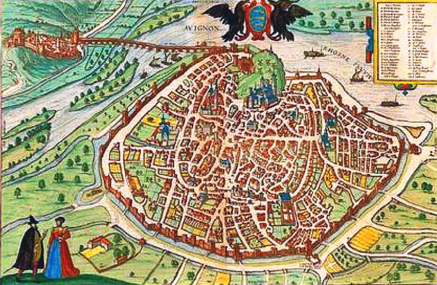 carte d'Avignon 1575