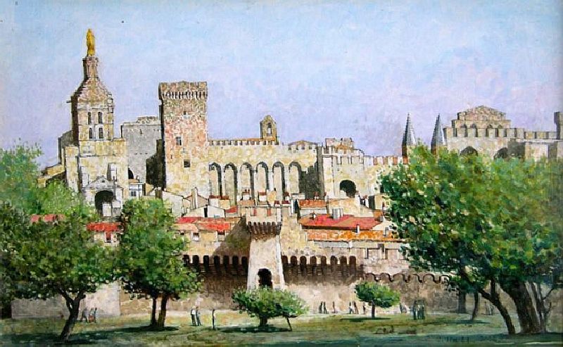 Palais des Papes d'Avignon par  Christopher Hall