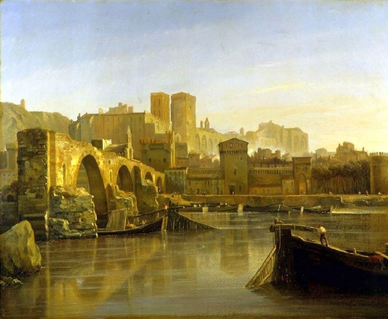 Avignon et pont St-B&eacute;nezet par Isidore Dagnan