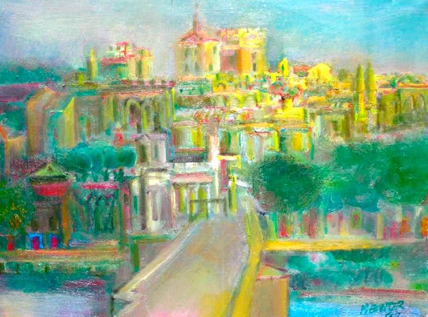 Avignon &agrave; la tomb&eacute;e du jour par Blasco Mentor